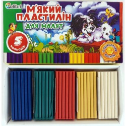 Пластилін, 5 кольорів, ТМ Міцар