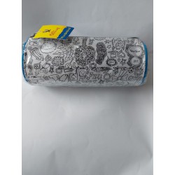 Пенал розмальовка шкільний від 1 одиниці, великий об'єм, довжина 23 см