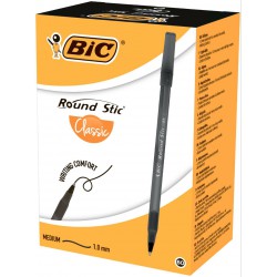 Ручки BIC Round Stic, 1,00 мм, чорний